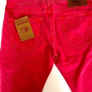 True Religion Men's Bold Red slim Jeans